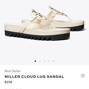 Tory Burch lug sandals size 6